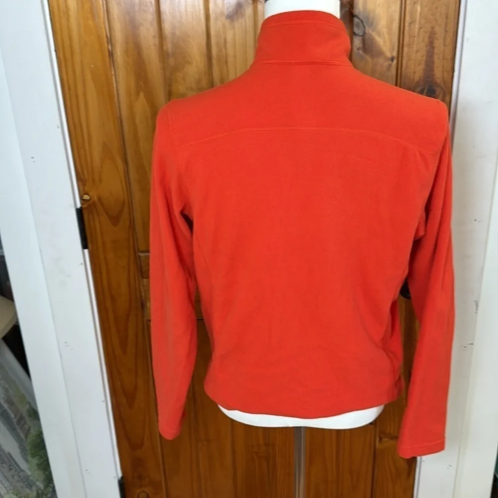 The North Face Classic Orange Fleece with Gray Pocket size M